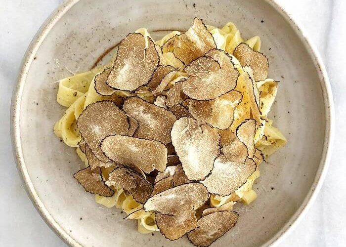 pasta with white truffle alba