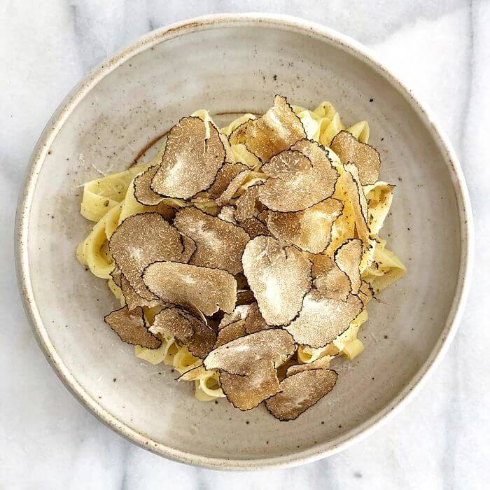 pasta with white truffle alba